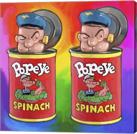 Framed Pop Art Popeyes Print