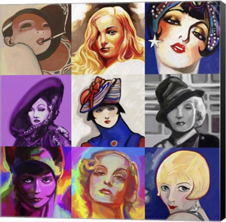 Framed Glamour Girls Print