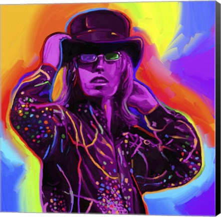 Framed Pop Art Tom Petty Print