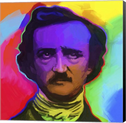 Framed Edgar Allen Poe Pop Art Print