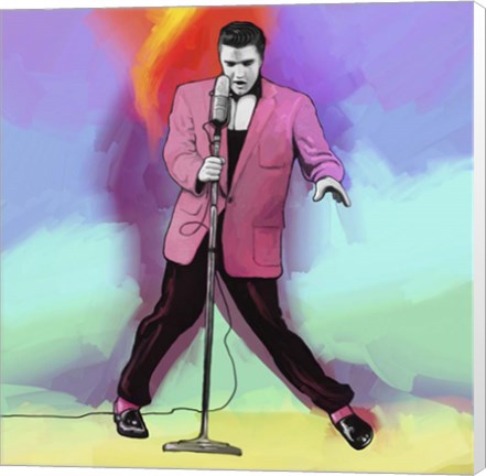 Framed Elvis Pop Art Print