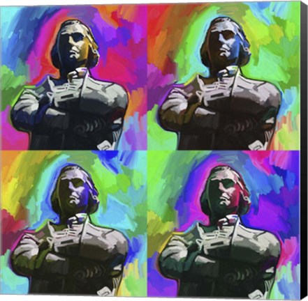 Framed Sam Adams Pop Art Print