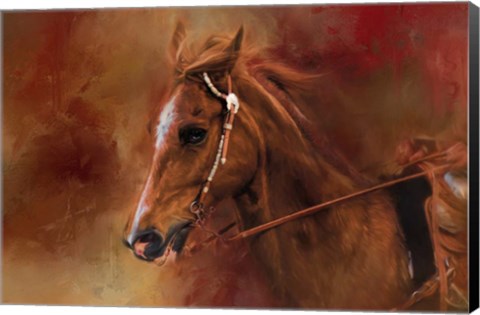 Framed Riding The Autumn Breeze Print