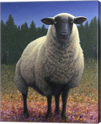 Framed Lost Sheep Print