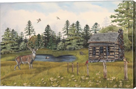 Framed Wilderness Lodge Print