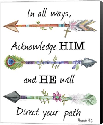 Framed Spiritual Arrows E Print