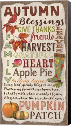 Framed Autumn Blessings-A Print