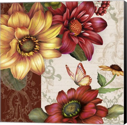 Framed Autumn Bouquet-C Print