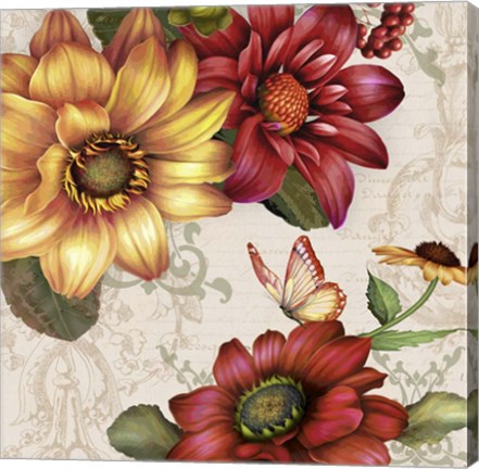 Framed Autumn Bouquet-F Print