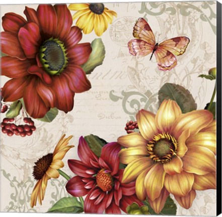 Framed Autumn Bouquet-g Print