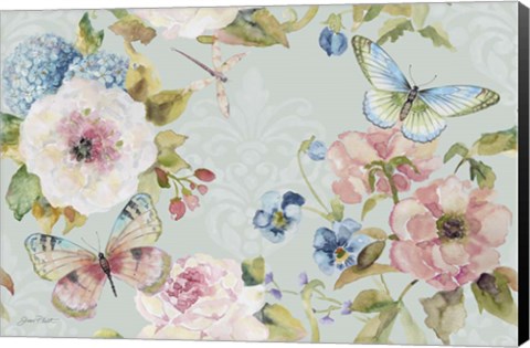 Framed Botantical Beauty Blue III Print