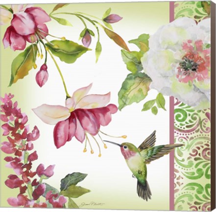 Framed Garden Party II Print