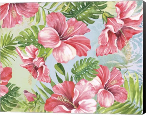Framed Hibiscus Paradise II Print