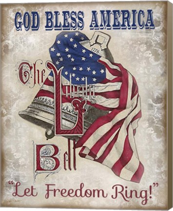 Framed Retro Patriotic-A Print