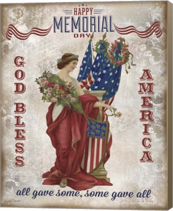 Framed Retro Patriotic-B Print