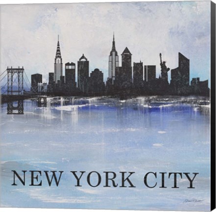 Framed Misty Blue - NYC Print