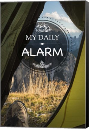 Framed My Daily Alarm Print