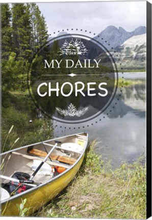 Framed My Daily Chores Print