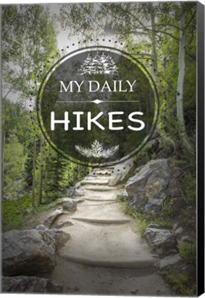 Framed My Daily Hikes Print