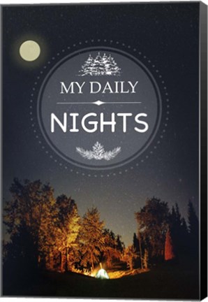 Framed My Daily Nights Print