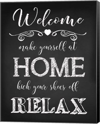 Framed Welcome Home - Black Print