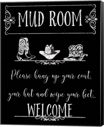 Framed Mud Room-D Print