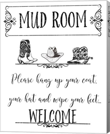 Framed Mud Room-E Print