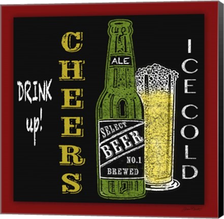 Framed Cheers Beer 1 Print