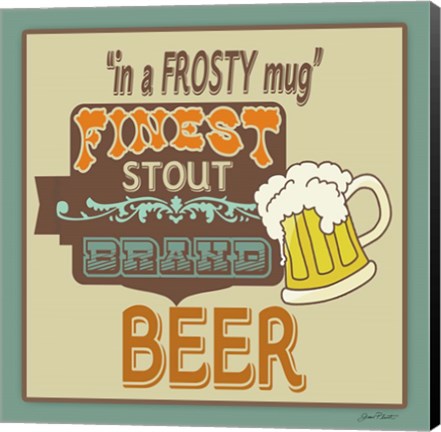 Framed Frosty Beer Print