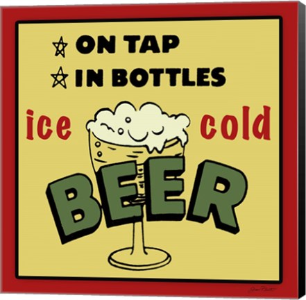 Framed Ice Cold Beer Print