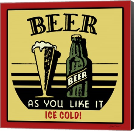 Framed Cold Beer Print
