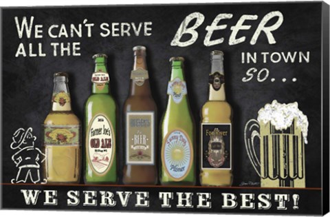 Framed Best Beer Sign Print