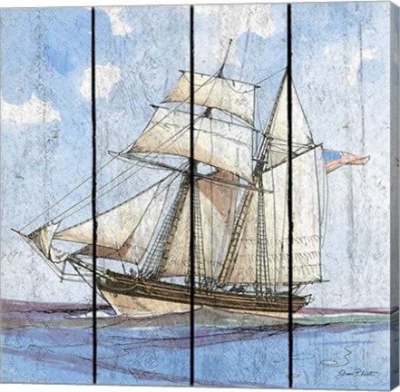 Framed Nautical Ships-B Print