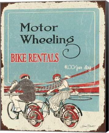 Framed Bike Rentals Print