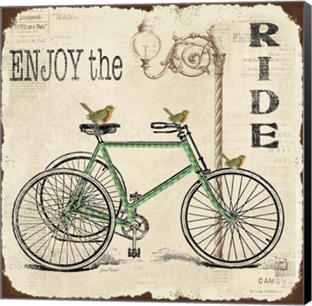 Framed Enjoy the ride Print