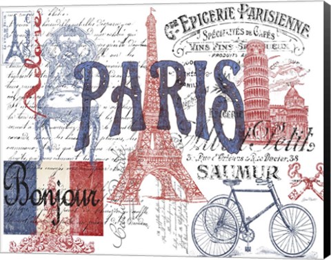 Framed Paris Tray 1 Print