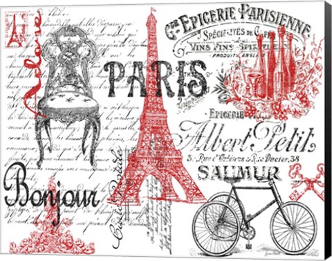 Framed Paris Tray 2 Print