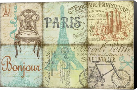 Framed Parisienne 1 Print