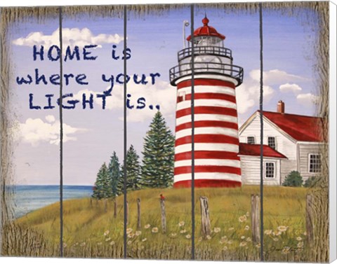 Framed Home Lighthouse Print