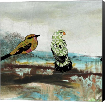 Framed Birds Of Fire Lake  -  A Print