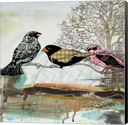 Framed Birds Of Fire Lake  -  B Print