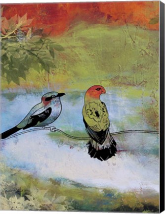 Framed Birds In The Valley  -  A Print