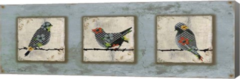 Framed Bird Trio Print