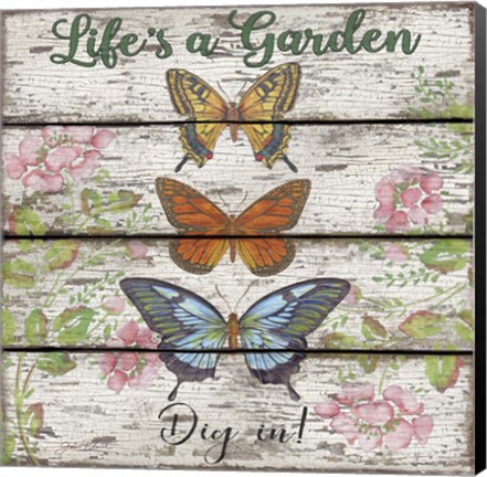 Framed Country Garden Sign - C Print