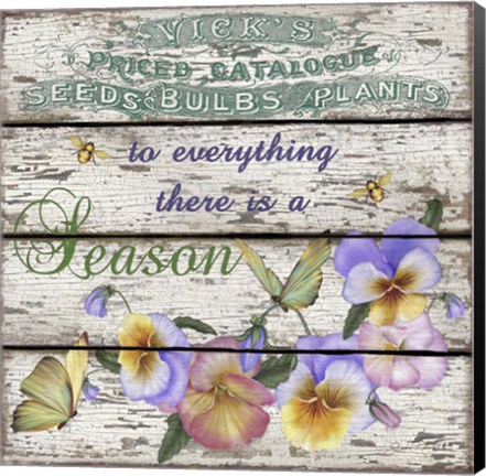 Framed Country Garden Sign - D Print