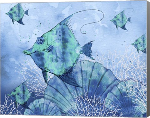 Framed Ocean Blues - A Print