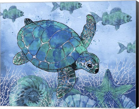 Framed Ocean Blues - C Print