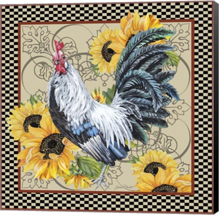 Framed Country Time Rooster - C Print