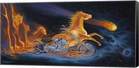 Framed Ride The Fury Print