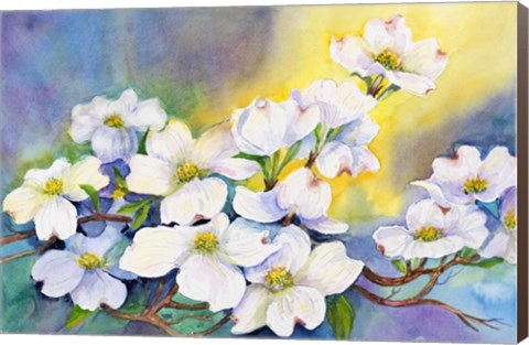 Framed Branch of Dogwood Print